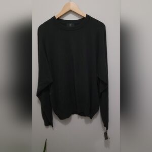 Mens Cashmere Sweater Green Sz L